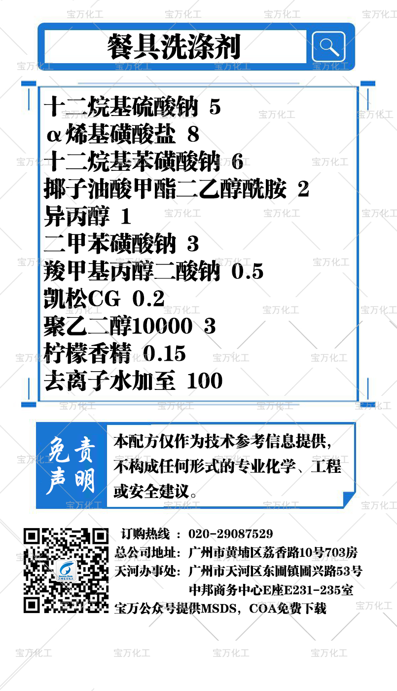 餐具洗滌劑