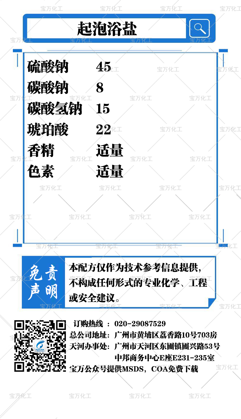 起泡浴鹽
